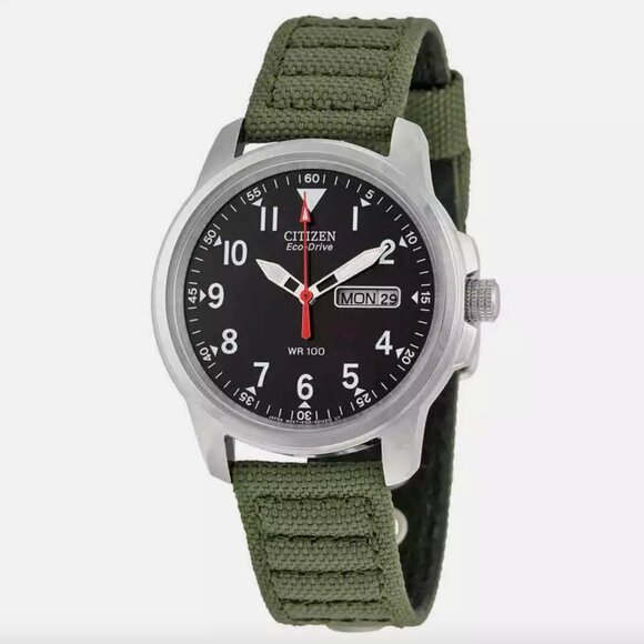 Citizen Strap Eco-Drive Day-Date Men's Watch - Picture 1 of 4